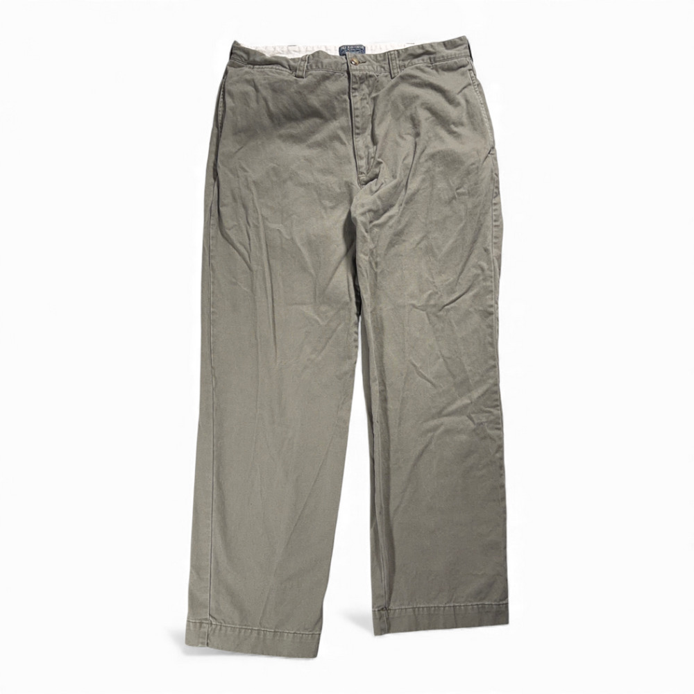 Polo Jeans Co Pants Mens 34x30 Green Ralph Lauren Chino Military Straight Y2K